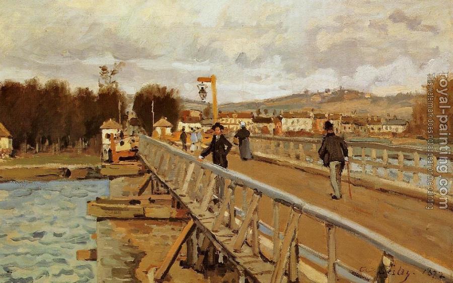 Alfred Sisley : Footbridge at Argenteuil